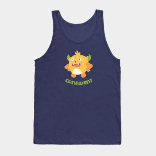 confident yellow monster Tank Top